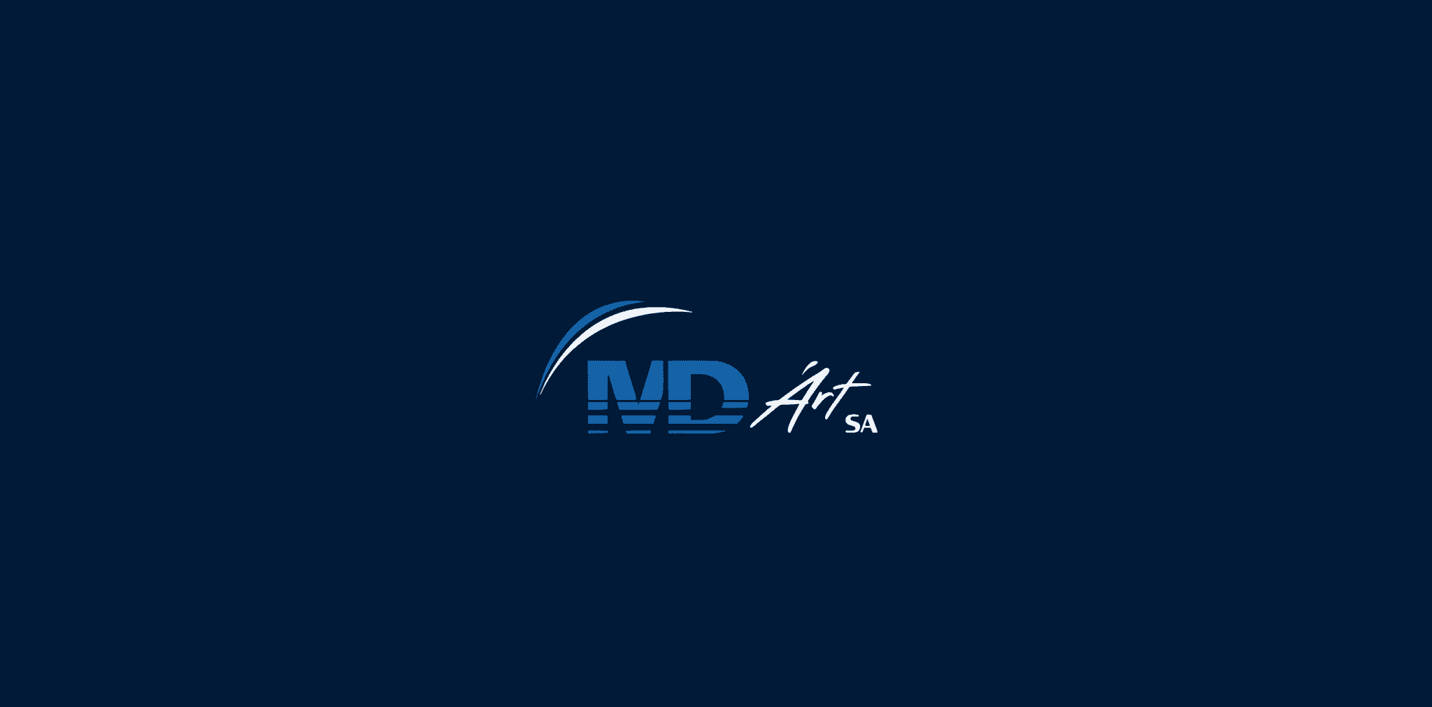Logo MD'Art SA sur fond bleu nuit